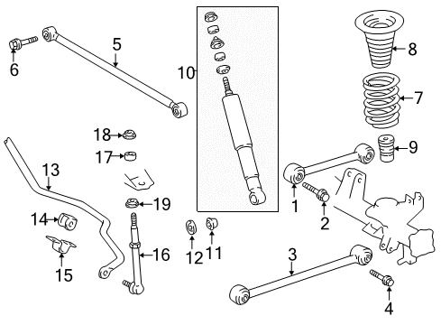 1998 Toyota 4Runner Bolt, Washer Based H Diagram for 90105-12287