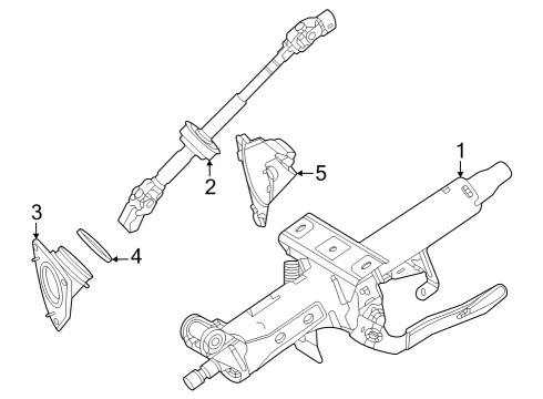 2023 Toyota Crown Steering Column Assembly Diagram