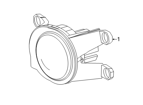 2020 Toyota C-HR Lamp Assy, Fog, LH Diagram for 81220-02190