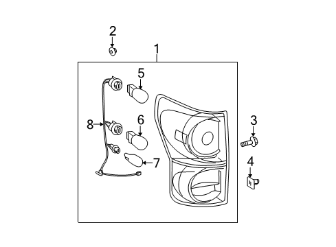 2007 Toyota Tundra Combination Lamps Diagram