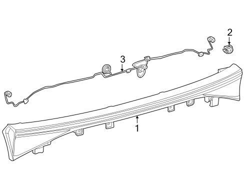 2023 Toyota bZ4X Backup Lamps Diagram