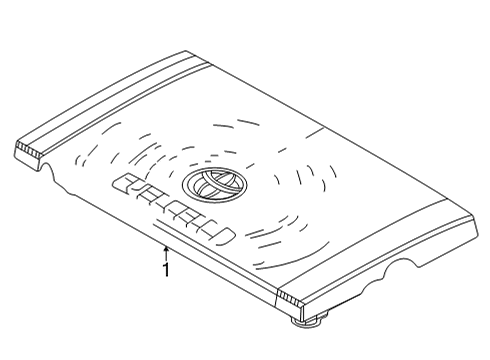 2019 Toyota Mirai Engine Appearance Cover Diagram