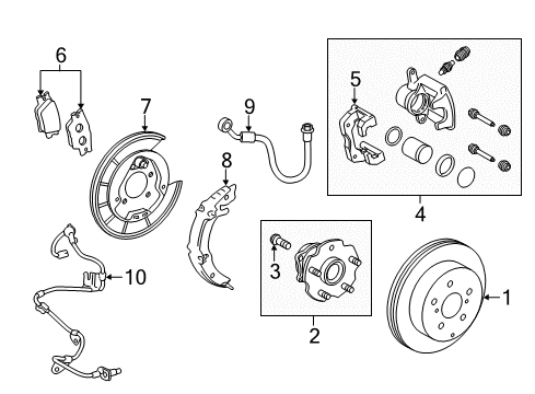 2017 Toyota RAV4 Rear Brakes Diagram 2 - Thumbnail