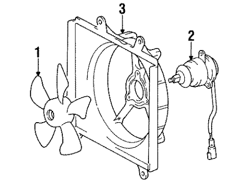 1994 Toyota Tercel Cooling System, Radiator, Water Pump, Cooling Fan Diagram 2 - Thumbnail