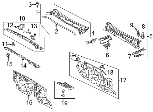 2017 Toyota Tundra Cab Cowl Diagram 3 - Thumbnail