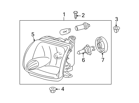 2006 Toyota Tundra Headlamps, Electrical Diagram 2 - Thumbnail