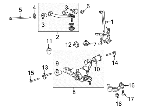 2021 Toyota Tundra Front Suspension Components Diagram