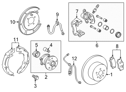 2016 Toyota Camry Cable Assembly, Parking Diagram for 46430-06172