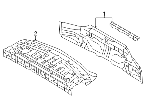 2023 Toyota GR86 Rear Body Diagram