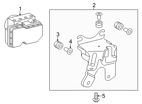 2013 Toyota Yaris ABS Components, Electrical Diagram