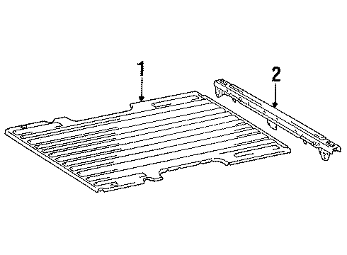 1997 Toyota T100 Panel, Floor, Center Diagram for 65311-34040