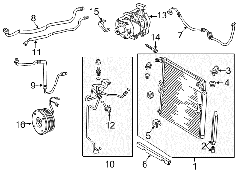 2016 Toyota 4Runner Air Conditioner Diagram 1 - Thumbnail