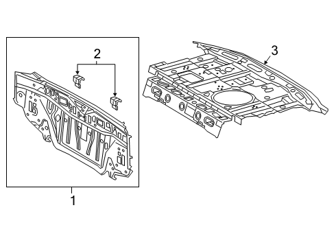 2023 Toyota Corolla PANEL SUB-ASSY, BODY Diagram for 58307-12C10