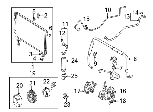 2000 Toyota Tundra Pipe, Cooler Refrigerant Liquid, B Diagram for 88716-0C030