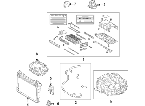 2021 Toyota Venza Inverter Assembly, Hv Mo Diagram for G92A0-48310