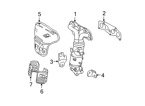 2007 Toyota Solara Exhaust Manifold Diagram