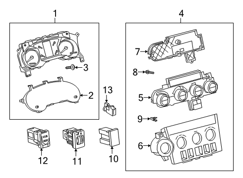 2022 Toyota Sequoia METER ASSY, COMBINAT Diagram for 83800-0CU71