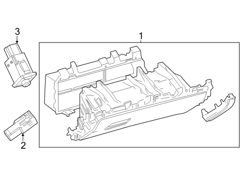 2023 Toyota Crown Glove Box Diagram