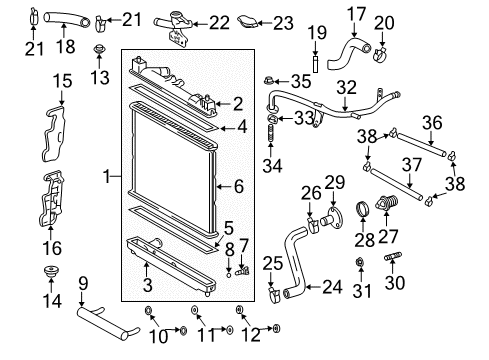 2000 Toyota Echo Gasket, Oil Strainer Flange Diagram for 16258-21030