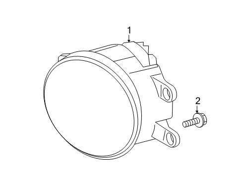 2019 Toyota RAV4 Front Lamps - Fog Lamps Diagram