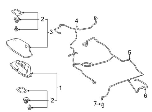 2022 Toyota Highlander Antenna & Radio Diagram