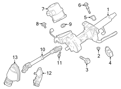 2023 Toyota GR Corolla Tie Rod End Sub-Assembly , Right Diagram for 45046-49255