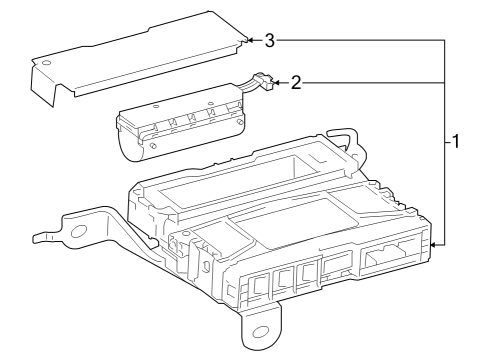 2019 Toyota Camry Communication System Components Diagram 2 - Thumbnail