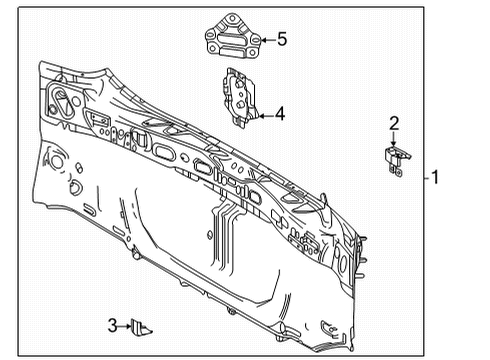 2021 Toyota Venza Rear Body Diagram