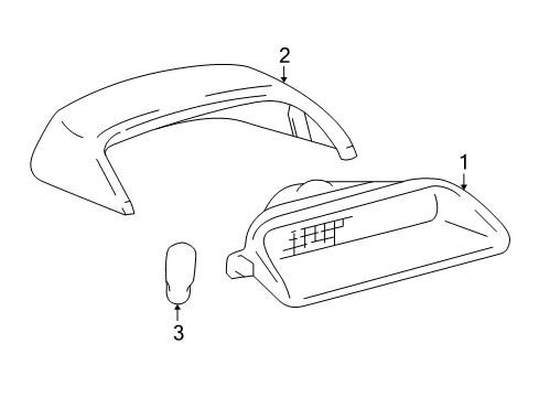 2004 Toyota Avalon High Mount Lamps Diagram