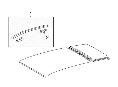 2014 Toyota Venza Exterior Trim - Roof Diagram 1 - Thumbnail