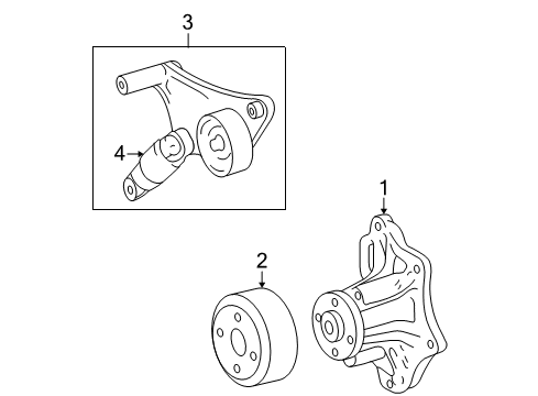 2007 Toyota RAV4 Water Pump Diagram 1 - Thumbnail