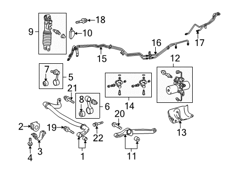 2009 Toyota Land Cruiser Bush, Front STABILIZER Bar Diagram for 48815-60260