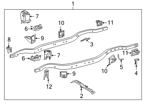 2009 Toyota Land Cruiser Frame & Components Diagram 2 - Thumbnail