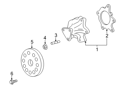 2000 Toyota Echo Water Pump Diagram