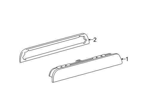 2017 Toyota Yaris High Mount Lamps Diagram