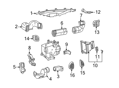 2006 Toyota Tundra Blower Motor & Fan, Air Condition Diagram 4 - Thumbnail