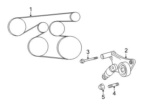 2013 Toyota Matrix Belts & Pulleys, Cooling Diagram 2 - Thumbnail