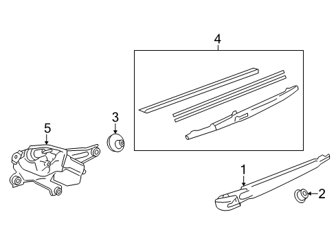 2021 Toyota Land Cruiser Wipers Diagram 1 - Thumbnail