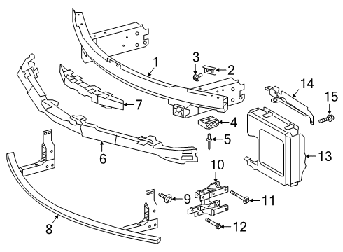 2021 Toyota GR Supra Bumper & Components - Front Diagram 2 - Thumbnail