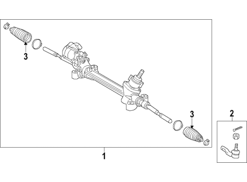 2020 Toyota Camry Steering Column & Wheel, Steering Gear & Linkage Diagram 4 - Thumbnail