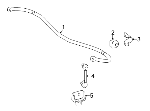 2019 Toyota Highlander Rear Suspension, Control Arm Diagram 2 - Thumbnail