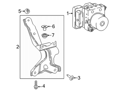 2022 Toyota Camry Anti-Lock Brakes Diagram 2 - Thumbnail