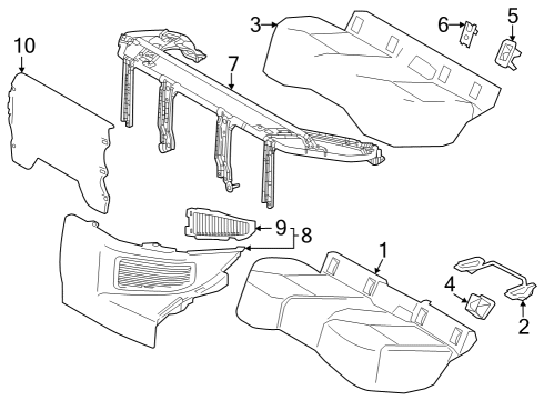 2023 Toyota Corolla Cross Rear Seat Components Diagram