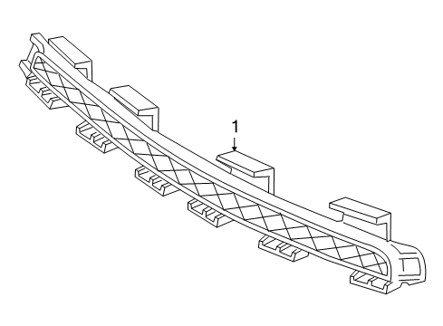 2004 Toyota Celica Radiator Grille Diagram for 53111-2B060