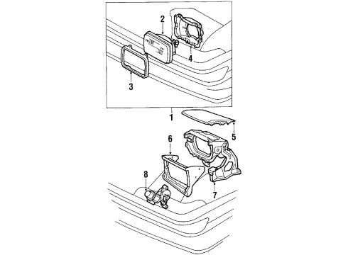 1988 Toyota Corolla Distributor Assy Diagram for 19030-16130