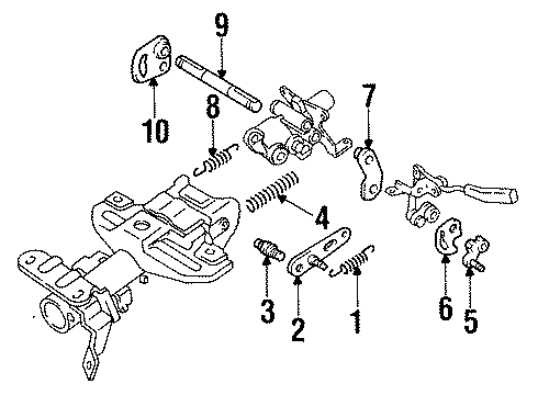 1991 Toyota Celica Steering Column & Wheel, Steering Gear & Linkage Diagram 7 - Thumbnail