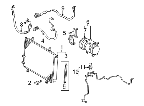 2008 Toyota Camry Switches & Sensors Diagram 1 - Thumbnail