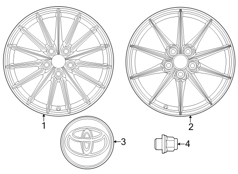 2023 Toyota GR Corolla ORNAMENT SUB-ASSY, W Diagram for 42603-48150