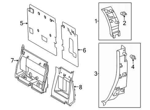 2024 Toyota Tundra Interior Trim - Cab Diagram