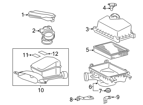 2014 Toyota Camry Air Intake Diagram 2 - Thumbnail